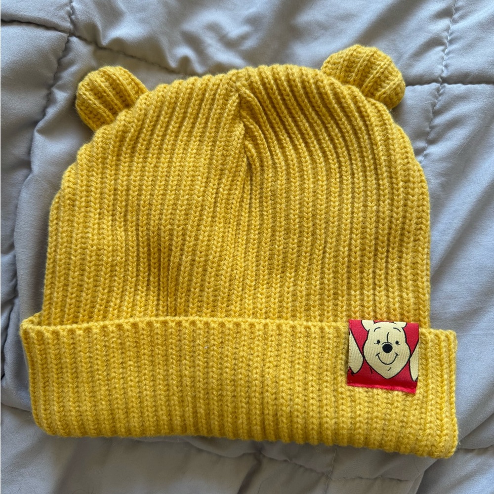 Pooh Bear Beanie with Ears